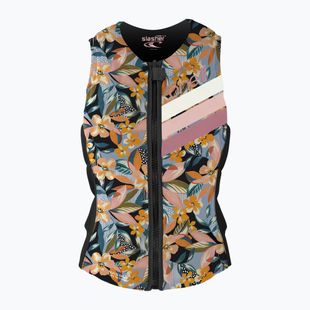 Gilet di sicurezza per bambini O'Neill Girls Slasher Comp demi floral/nero