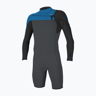 Muta da uomo per il nuoto O'Neill Hammer 2mm Chest Zip LS Spring graphite/black/ocean