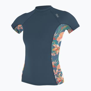 Maglietta da bagno donna O'Neill Side Print Rash Guard nero/mikah floreale