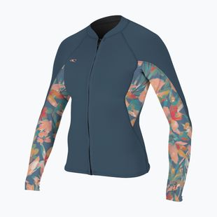 Muta da nuoto da donna O'Neill Bahia 1/0.5mm Full-Zip Jacket copen blue/painted tropics/copen blue