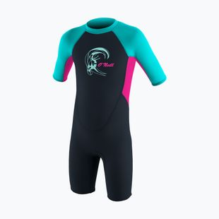 O'Neilller Reactor-2 2 mm Back Zip ardesia/berry/acqua chiara schiuma da nuoto per bambini