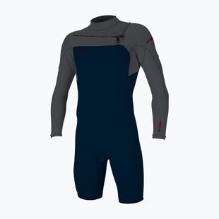 Muta da uomo per il nuoto O'Neill Hammer 2mm Chest Zip LS Spring abyss/graphite/graphite