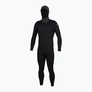 Muta da nuoto uomo O'Neill Epic 6/4 Chest Zip con cappuccio nero/nero/nero