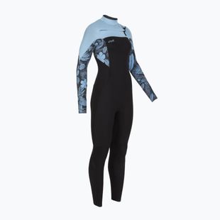 Muta da nuoto donna O'Neill Epic 5/4 mm Chest Zip Full black/stormy palm/faded denim