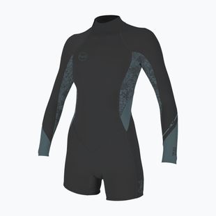 Muta da donna per il nuoto O'Neill Bahia 2/1 mm Back Zip Spring tempered steel/shaded island sky