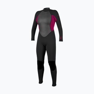 Muta da nuoto donna O'Neill Reactor-2 3/2 Back Zip Full J18 black/punk pink