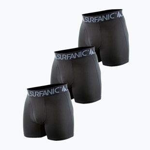 Boxer termici da uomo Surfanic Carbondri 3 paia black