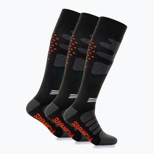 Calze da sci Surfanic Pro Tech Plus confezione da 3 orange