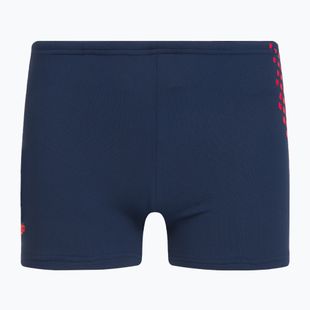 Speedo Essential Placement Allover Trunks blu/rosso boxer da nuoto per bambini