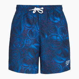 Speedo Print Leisure 17" pantaloncini da bagno blu/rosso per bambini