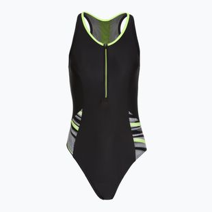 Speedo Reflect Wave nero/verde, costume intero da donna