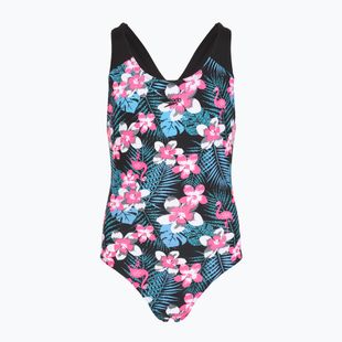 Speedo Allover Splashback blu/rosa, costume intero per bambini