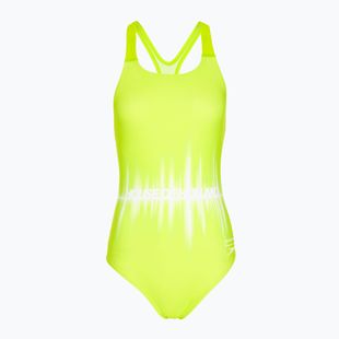 Costume intero Speedo Printed Medalist verde/bianco per donna