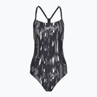 Speedo costume da bagno intero donna Allover Rippleback nero