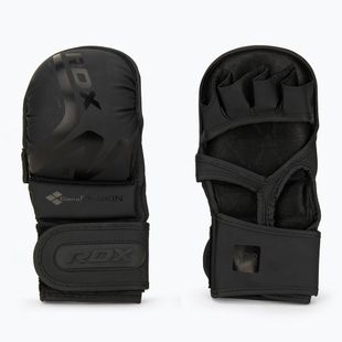 Guanti da grappling RDX T15 Noir Hybrid nero opaco