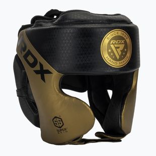 RDX L1 Mark Pro Guancia Casco da boxe allenamento Head Guard dorato