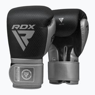 RDX L2 Mark Pro Sparring Boxing Gloves Hook & Loop argento