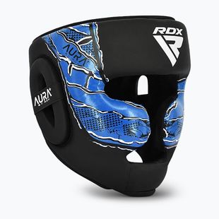 Casco da boxe RDX New Aura F17 Head black/blue