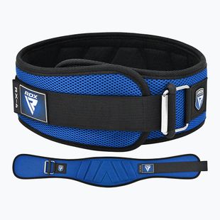 Cintura sollevamento pesi RDX Rx4 Weightlifting Belt blue