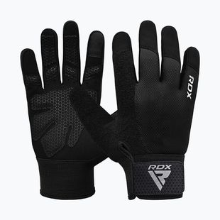 RDX W1F Guanti da allenamento a dita piene neri