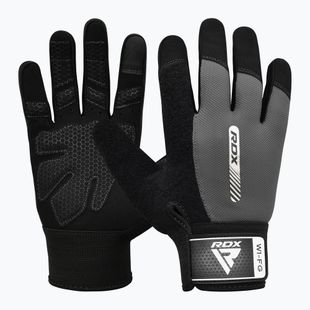RDX W1F Guanti da allenamento full finger grigio