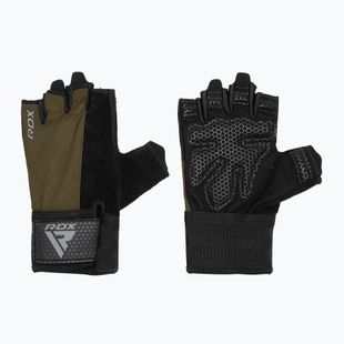 RDX W1H Guanti da allenamento per palestra verde militare