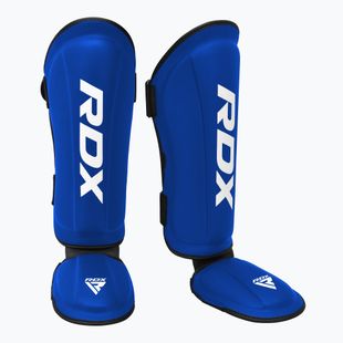 RDX T1 Shin Instep Guards blu/bianco protezioni per tibia e piede