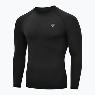 Rashguard RDX T15 a manica lunga nero