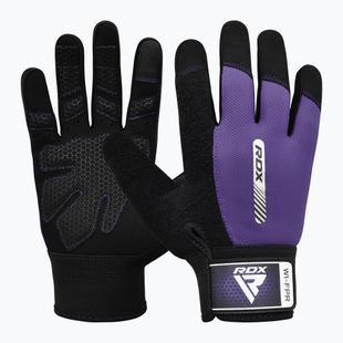 RDX W1F Guanti da allenamento a dita piene viola