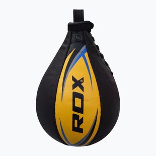 Palla da boxe RDX Speed Ball in pelle Multi giallo/blu