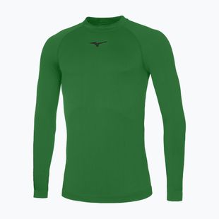 Longsleeve da running uomo Mizuno Core Underwear green/black