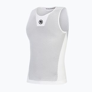 Felpa ciclismo uomo Endura Fishnet II Sleeveless Baselayer bianco