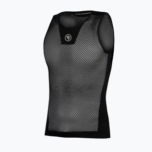 Felpa da ciclismo da uomo Endura Fishnet II Sleeveless Baselayer nero