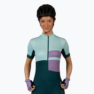 Maglia ciclismo donna Endura FS260 Print S/S viola