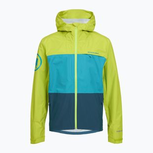 Giacca da ciclismo da uomo Endura Singletrack II impermeabile verde lime