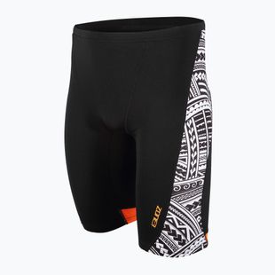 ZONE3 Kona Speed Jammer da uomo con stampa tribale/nero/bianco/arancio per il nuoto
