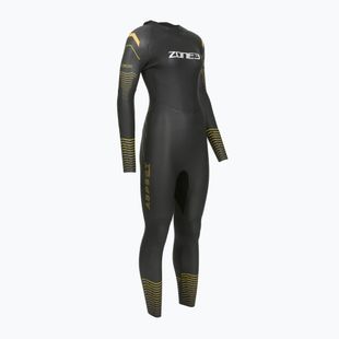 Muta da triathlon donna Zone3 Thermal Aspect Breaststroke 2,5 mm black/orange/yellow