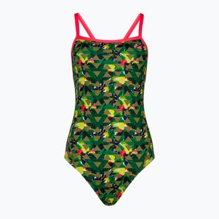 Costume intero donna ZONE3 High Jazz 3.0 Strap Back kaki