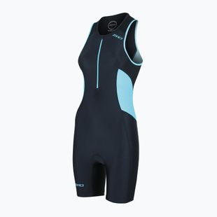 Tuta da triathlon da donna ZONE3 Activate Trisuit nero/turchese