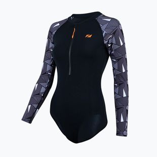 Costume intero donna ZONE3 OWS Renew nero/grigio