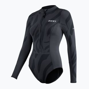 Costume intero donna ZONE3 Yulex nero/grigio