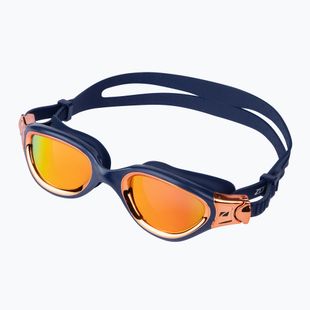 Occhialini da nuoto ZONE3 Venator-X blu/rame/oro revo polarizzato