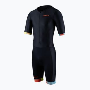 Tuta da triathlon ZONE3 Activate+ uomo nero/neon