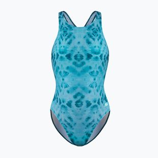 Costume da bagno intero da donna ZONE3 Classic teal tie-dye