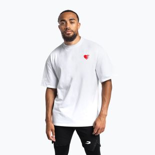 T-shirt da uomo Boxraw Boxing is Love Oversized White
