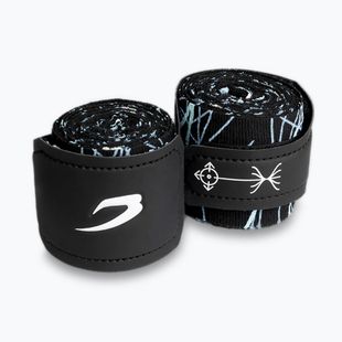 Bende da boxe BOXRAW Dyscyplined Thought Hand Wraps 450 cm black