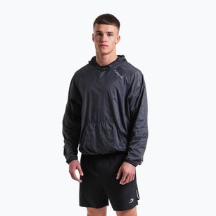 Felpa da uomo BOXRAW Genaro Oversized Windbreaker Hoodie charcoal
