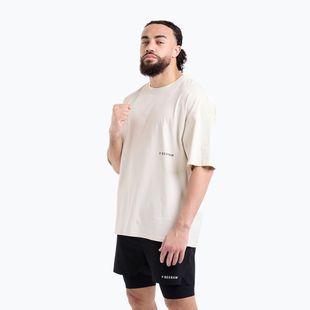 Maglietta da uomo BOXRAW Sparring Club Oversized washed beige