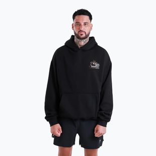 Felpa da uomo BOXRAW Hook Right Goodnight Oversized Hoodie black