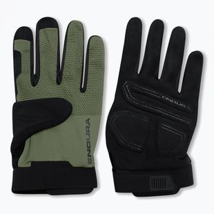Guanti da ciclismo Endura Loop Full Finger verde machair